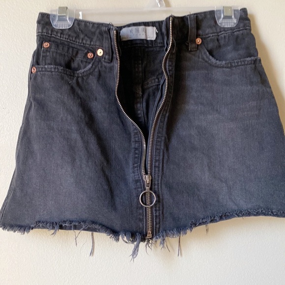 We The Free | Black Denim Mini Skirt - Picture 5 of 7